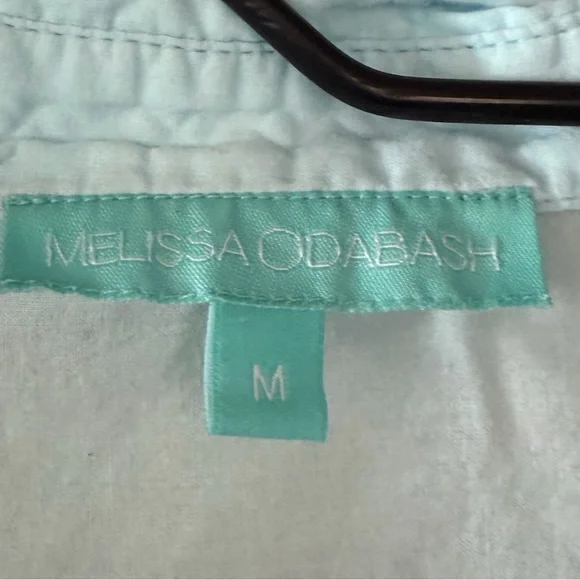 Melissa Odabash Becky Sky Blue Shirt Dress Mini Length Women’s Size Medium - Picture 4 of 12